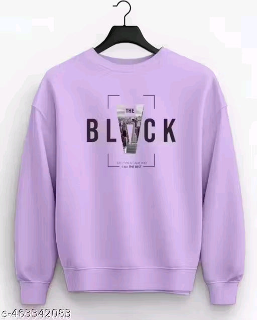 Full sleeve round neck printed sweatshirt