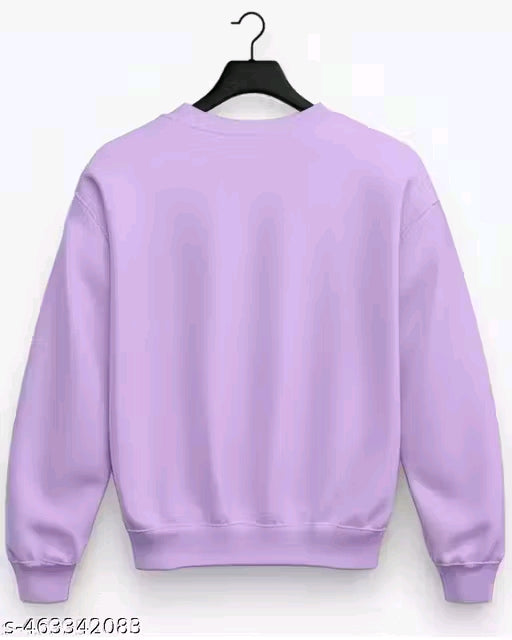 Full sleeve round neck printed sweatshirt