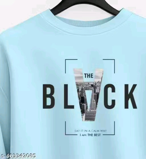 Full sleeve round neck printed sweatshirt