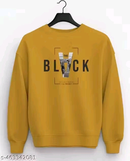 Full sleeve round neck printed sweatshirt