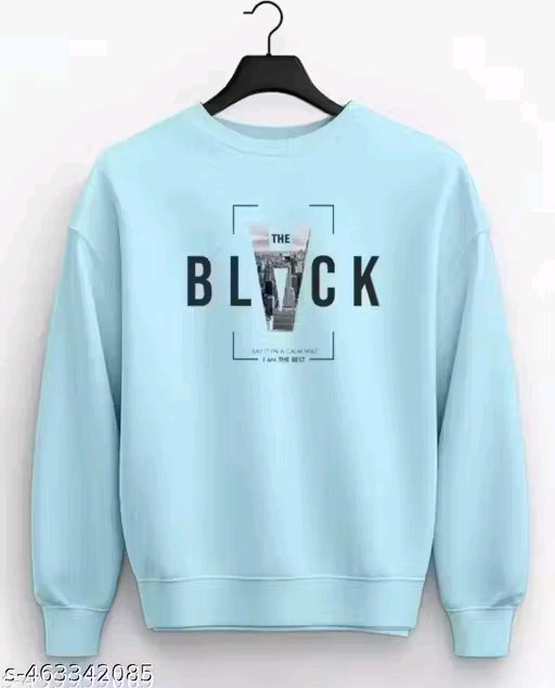 Full sleeve round neck printed sweatshirt