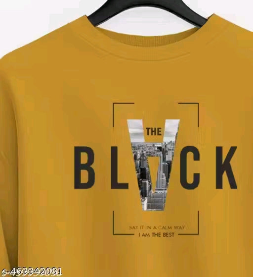 Full sleeve round neck printed sweatshirt