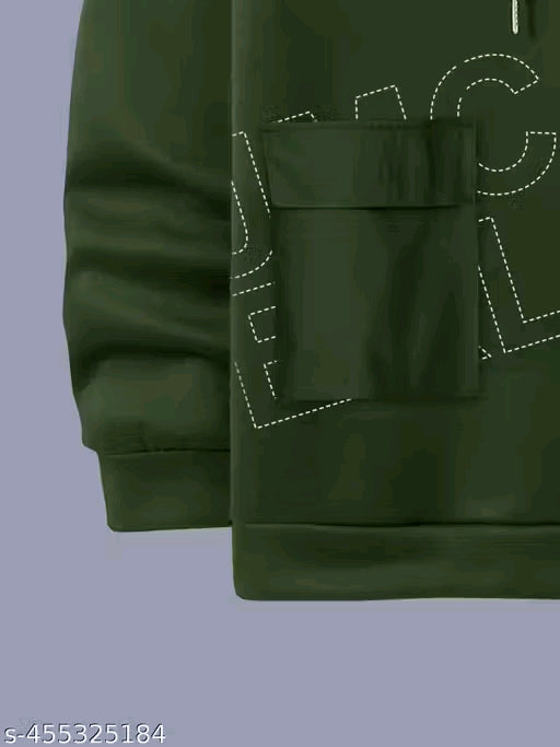 Comfy Elegant Men Sweatshirts (Green)