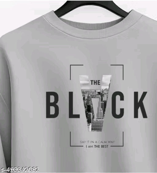 Full sleeve round neck printed sweatshirt