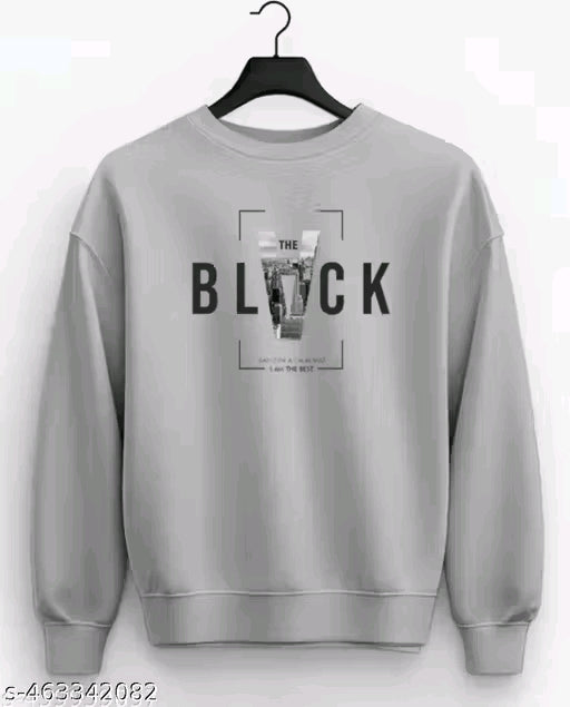 Full sleeve round neck printed sweatshirt