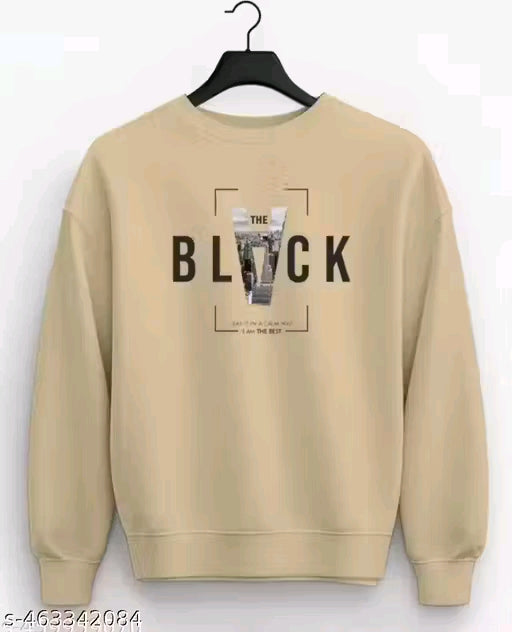 Full sleeve round neck printed sweatshirt