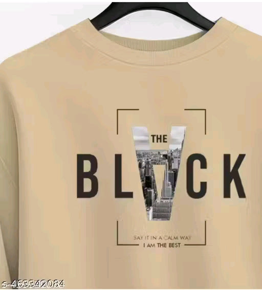 Full sleeve round neck printed sweatshirt